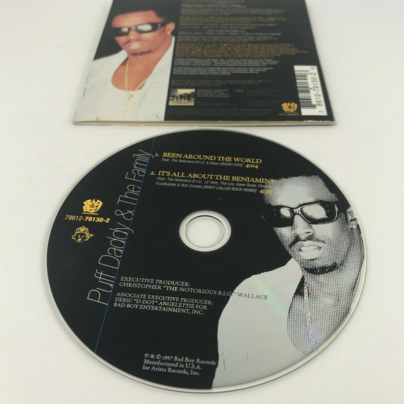 Vintage Puff Daddy CD Single 1997 Bad Boy - Great Cond., Rob Zombie & Dave Grohl - Picture 2 of 3